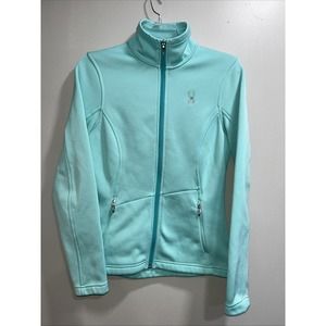 Sypder Core Womens Long Sleeve Pullover Full Zip Blue Outdoor‎ Sweater Medium